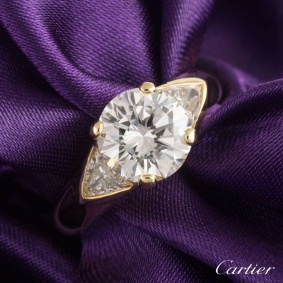Cartier Yellow Gold Diamond Ring 2.50ct G/VS2 Cartier Yellow Gold Diamond Ring 2.50ct G/VS2